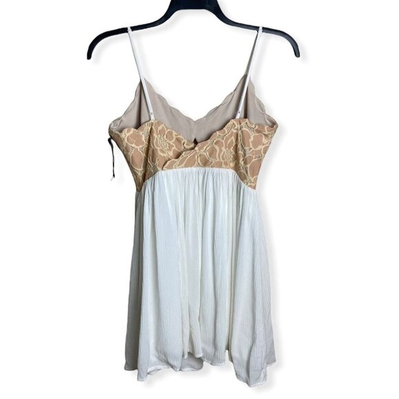 Tularosa NWT $168 Bryce A-Line Cocktail Dress V-Neck Spaghetti Straps Womens L - Picture 7 of 9